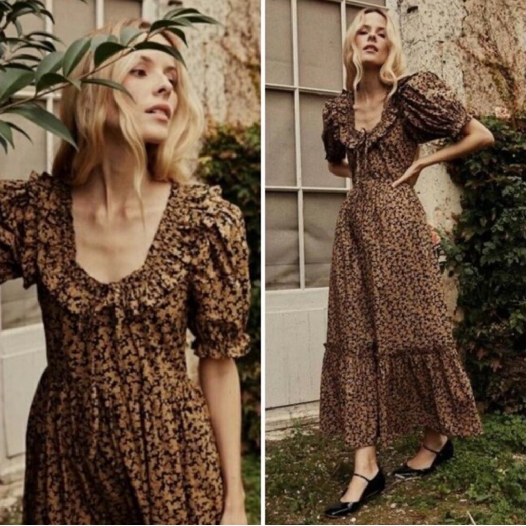 Doen Bellerose Dress In Dusk Winter Meadow